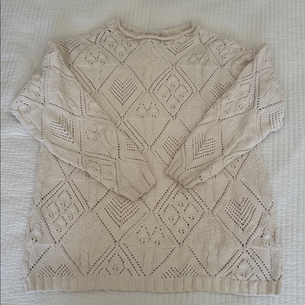 Charter Club Ivory Knit Sweater